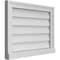 Ekena Millwork Vertical Surface Mount PVC Gable Vent w/ 2"W x 2"H , Brickmould Sill Frame, 24"W x 18"H GVPVE24X1803SN - alternate 2